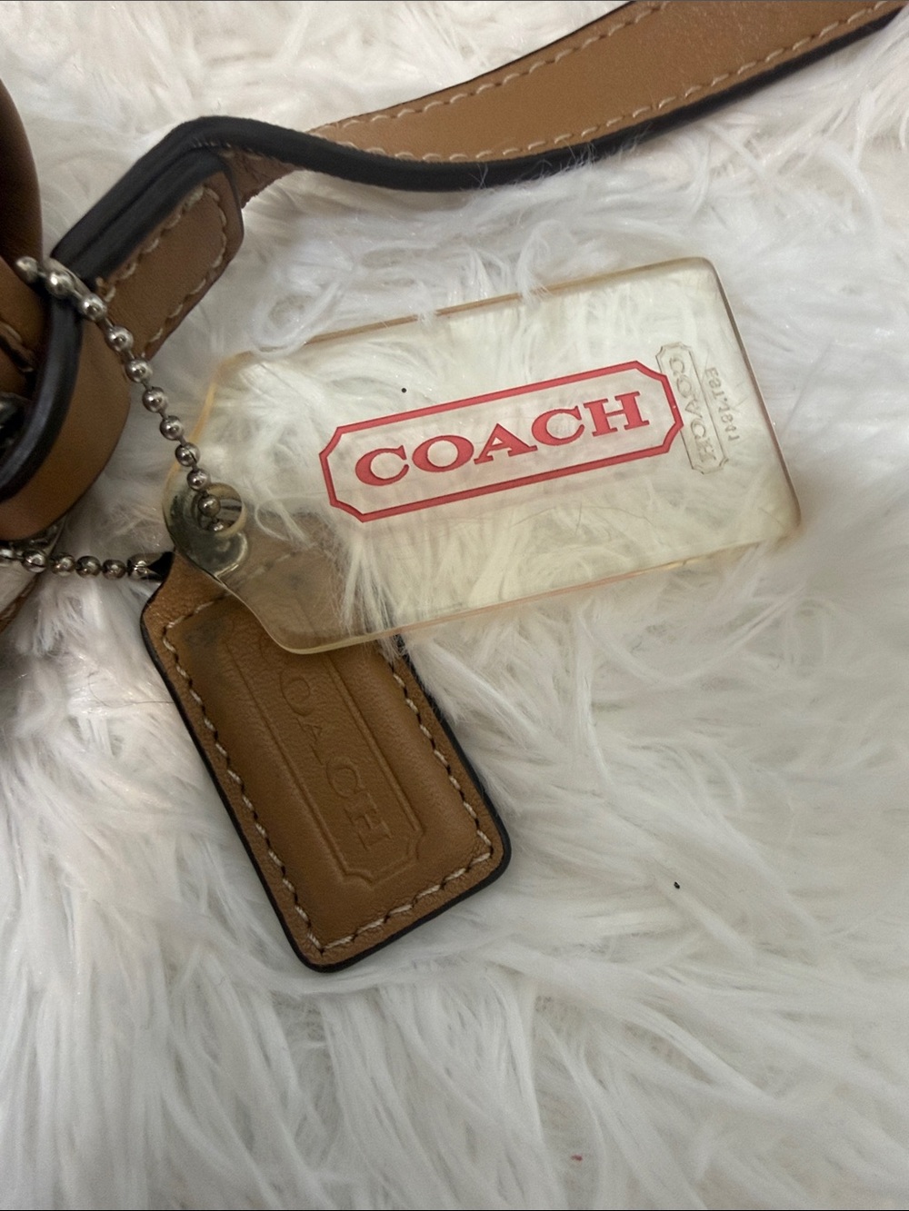 COACH Hadley Leather Field Shoulder Bag In Leather Natural - Picture 9 of 15